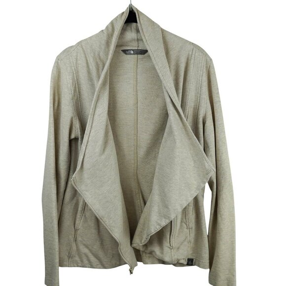 The North Face Womens Shawl Collar Knitted Moto‎ Jacket Sweatshirt  S/P - Picture 7 of 7